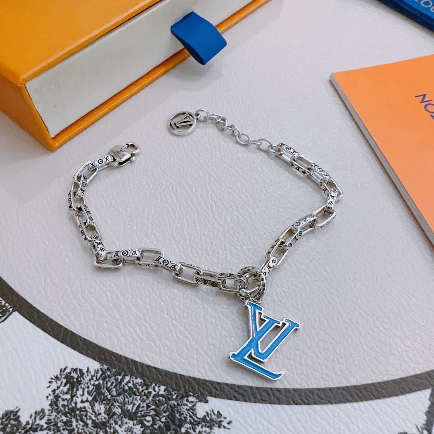 Louis Vuitton Silver Tone Bracelet